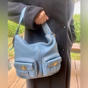 Michael Kors Blue Wainscott Satchel